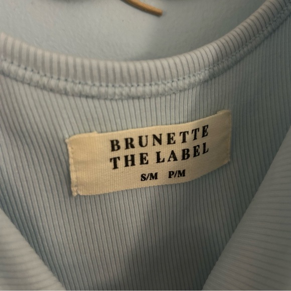 NWT Brunette The Label BTL BABY BLUE ROMPER S/M - Picture 4 of 5